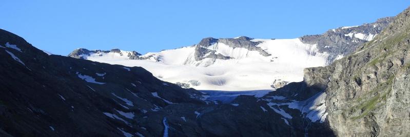 Le glacier de Glairetta vu depuis le refuge Mario Bezzi