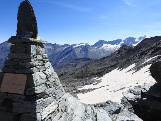 Col de l'Entrelor (vue sur le massif du Grand Paradis)