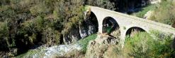 Le pont de l'Echelette au-dessus du Lignon