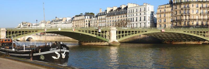 Le long de la Seine à Paris (jardin Tino Rossi et île Saint-Louis)