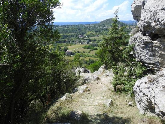 Sur le sentier de descente vers Cornilhon