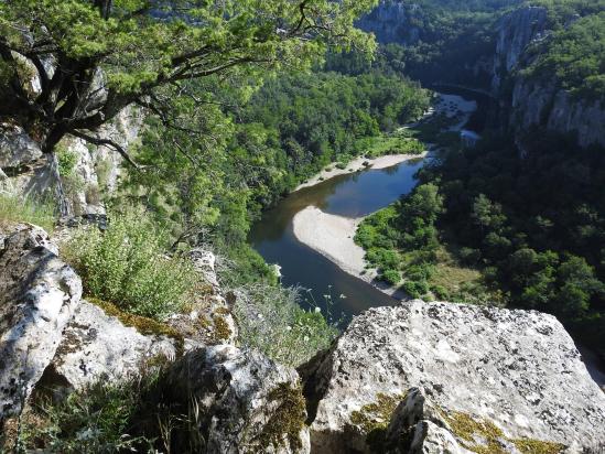 Le Chassezac vu de la Corniche