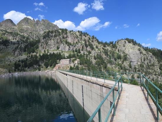 Le barrage de l'estanh major de Colomers