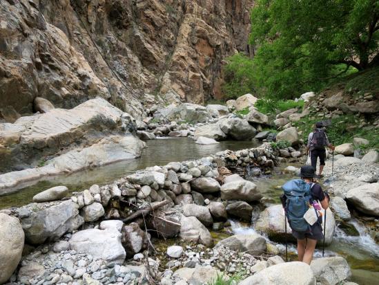 Dans les gorges de l'assif n'Oufra