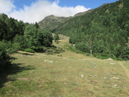 Après la longue descente de la vallée de la Roia de Mollas, on rejoint la vallée de Tavascan