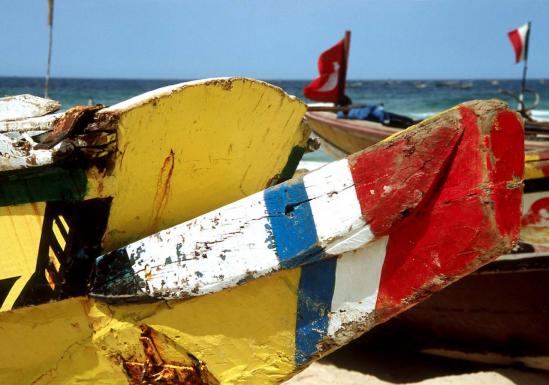 Les barques de pêche de Kayar (Sénégal)